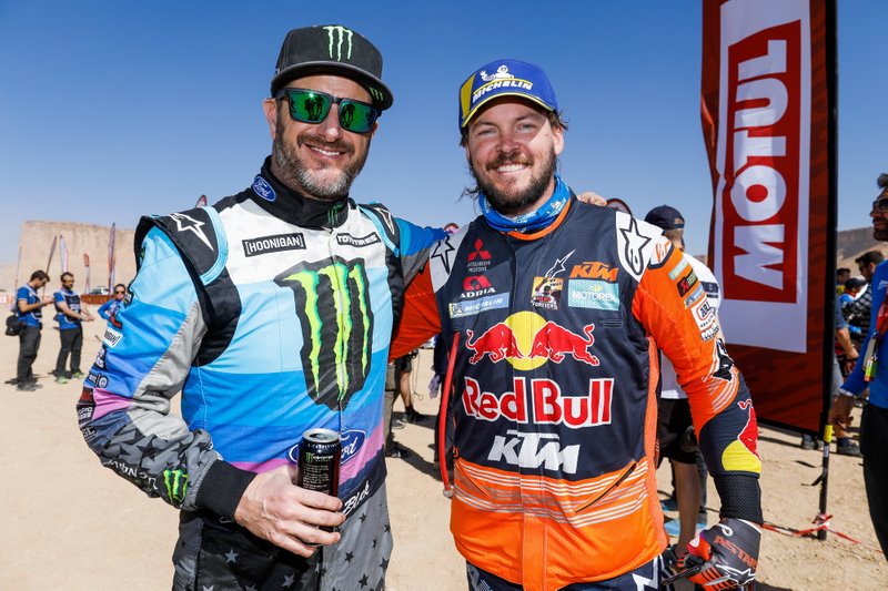 Ken Block y #1 Red Bull KTM Factory Racing: Toby Price