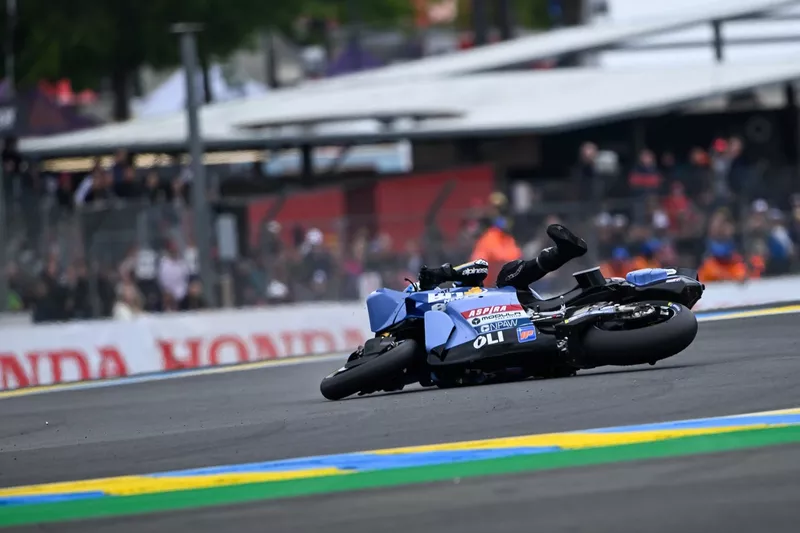 Alex Marquez, Gresini Racing : chute