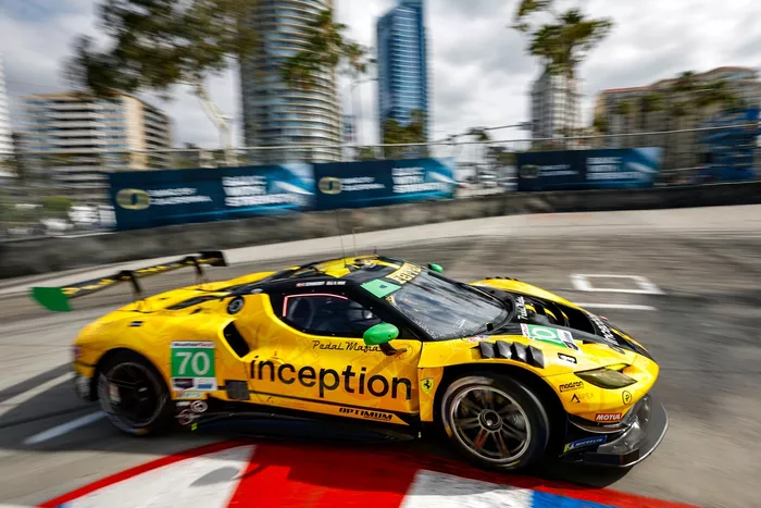 #70 Inception Racing Ferrari 296 GT3 EVO: Brendan Iribe, Frederik Schandorff, Henrik Hedman