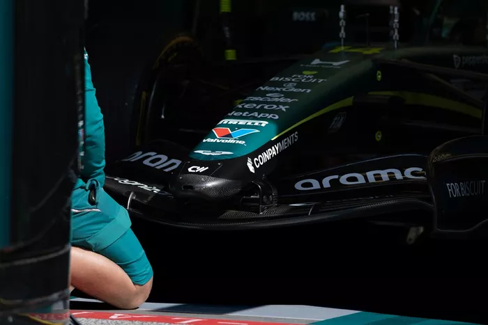 Aston Martin front wing detail
