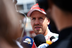 Sebastian Vettel, Ferrari talking to the media