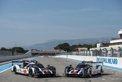 #1 Porsche Team Porsche 919 Hybrid: Timo Bernhard, Mark Webber, Brendon Hartley and #2 Porsche Team