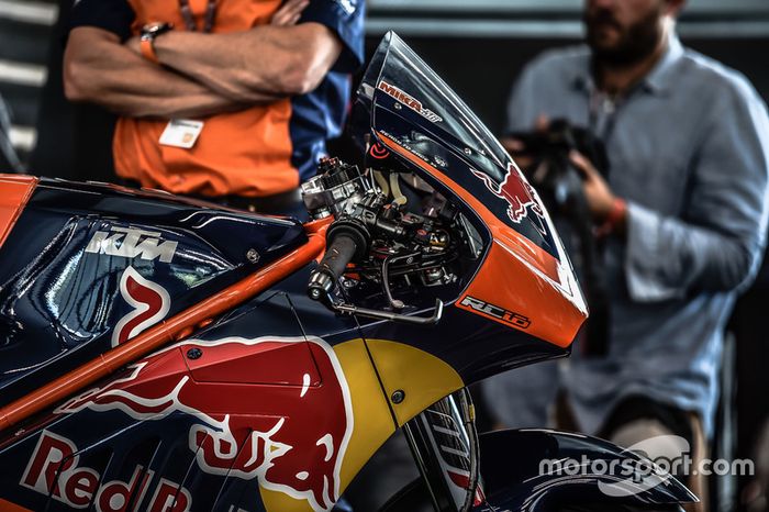 La moto KTM MotoGP, detalle