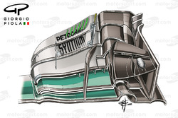Mercedes W07 front wing, Canadian GP