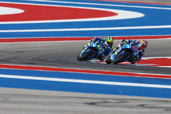 Maverick Viñales, Team Suzuki MotoGP, et Aleix Espargaro, Team Suzuki MotoGP