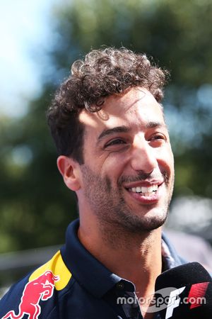 Daniel Ricciardo, Red Bull Racing with the media