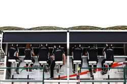 Le muret des stands de Sahara Force India F1 Team