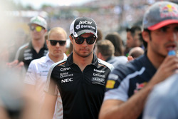 Sergio Perez, Sahara Force India F1 on the drivers parade
