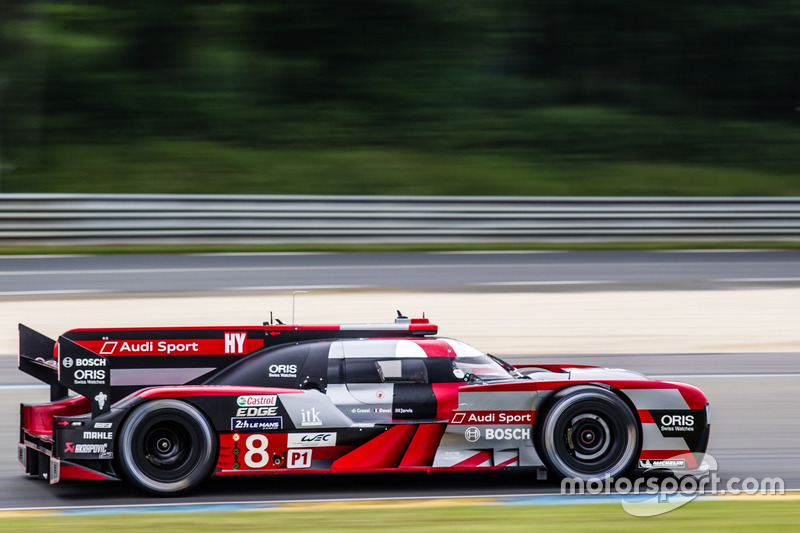 #8 Audi Sport Team Joest, Audi R18 e-tron quattro: Lucas di Grassi, Loic Duval, Oliver Jarvis