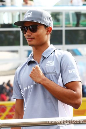 Pascal Wehrlein, Manor Racing on the drivers parade