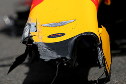 Car of Max Verstappen, Red Bull Racing after his crash