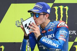 Podio: tercer clasificado Maverick Viñales, Team Suzuki MotoGP