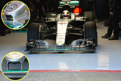 Lewis Hamilton, Mercedes AMG F1 Team W07 detail