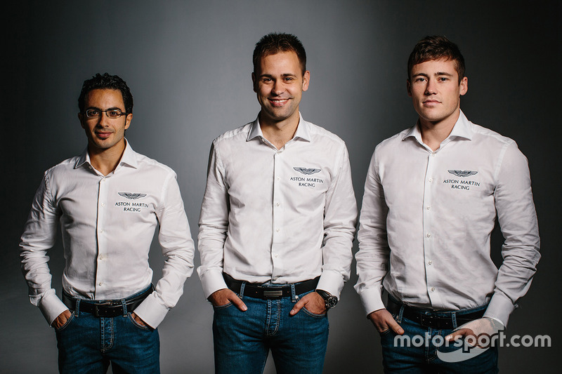 Richie Stanaway, Jonny Adam, Fernando Rees, Aston Martin Racing
