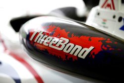 Arjun Maini, ThreeBond with T-Sport, Dallara F312 ThreeBond, ThreeBond airbox at the car