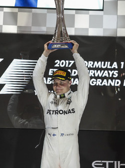 Podium: race winner Valtteri Bottas, Mercedes AMG F1