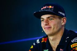 Max Verstappen, Red Bull Racing, in de persconferentie