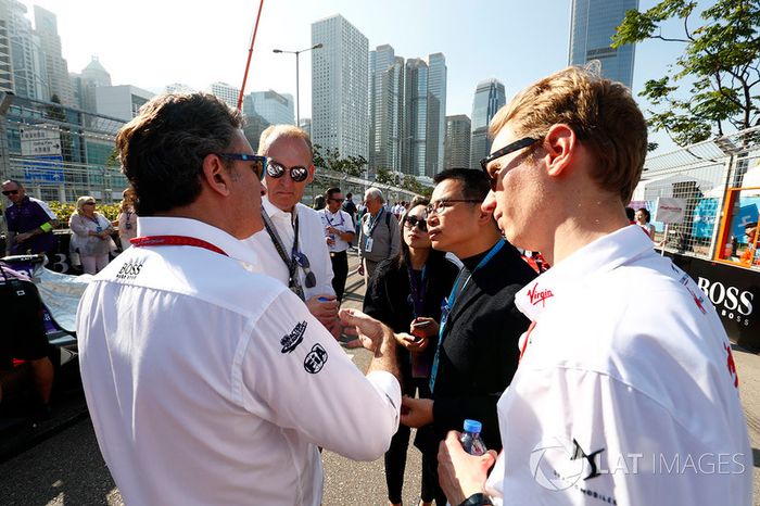 Alejandro Agag, CEO de la Fórmula E, en parrilla