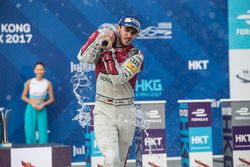 Podium: race winner Daniel Abt, Audi Sport ABT Schaeffler