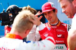 Lucas di Grassi, Audi Sport ABT Schaeffler et Felix Rosenqvist, Mahindra Racing, auteur de la pole position