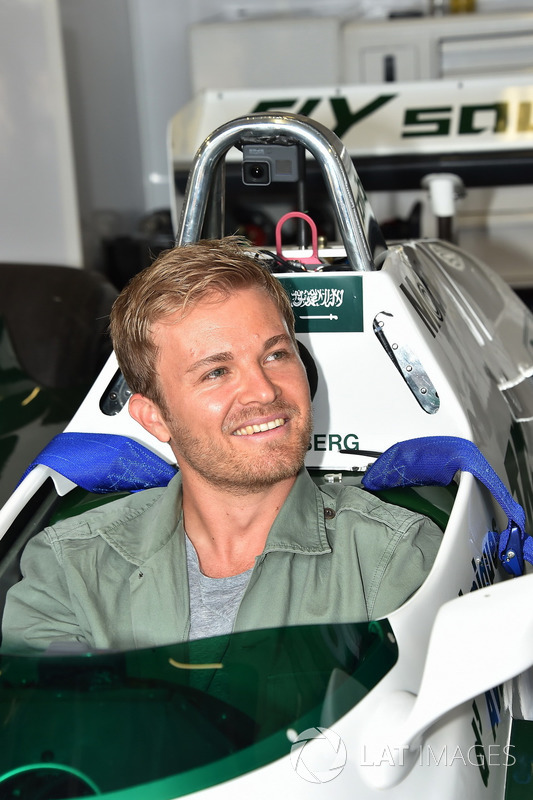 Nico Rosberg, in the Williams FW08 of his Father Keke Rosberg