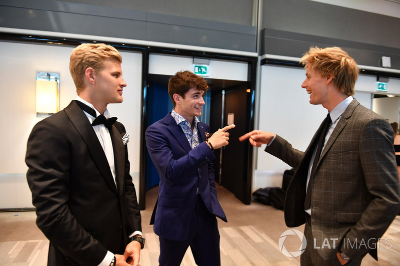 Marcus Ericsson, Sauber, Charles Leclerc, Sauber y Brendon Hartley, Scuderia Toro Rosso