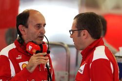 Luca Marmorini, Ferrari Electronics and Engine Director and Stefano Domenicali, Ferrari General Dire