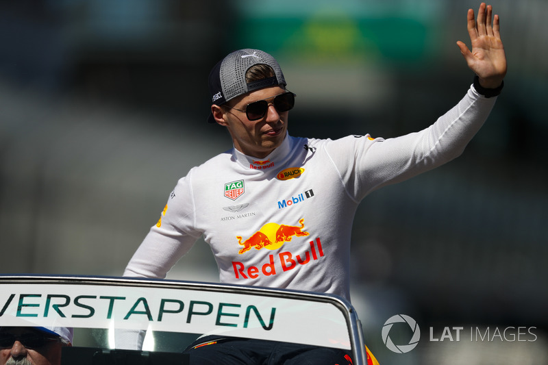 Max Verstappen, Red Bull Racing, in the drivers parade