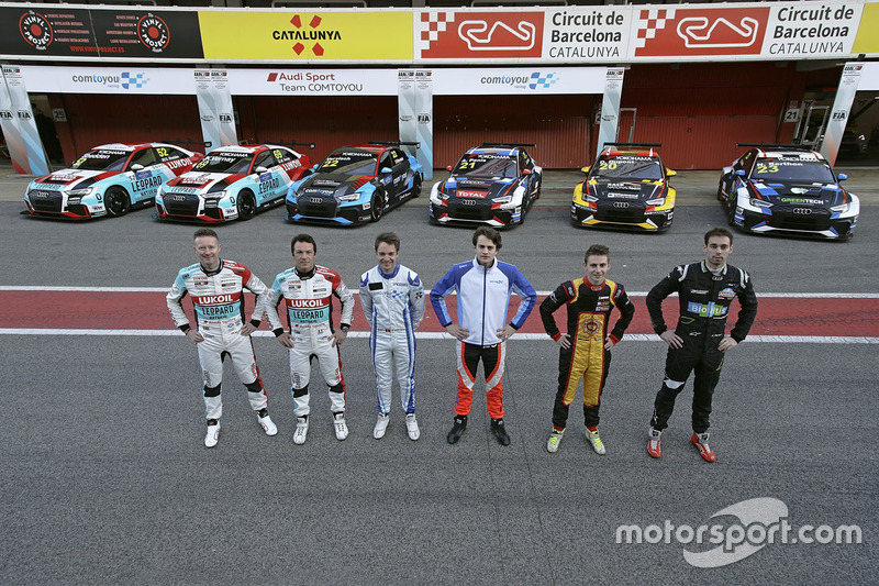Gordon Shedden, Jean-Karl Vernay, Leopard Lukoil Team, Frederic Vervisch, Aurelien Panis, Denis Dupont, Nathanael Berthon, Comtoyou Racing