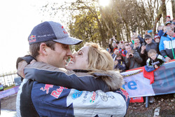Le Champion 2017, Sébastien Ogier, Ford Fiesta WRC, M-Sport, avec son épouse Andrea Kaiser