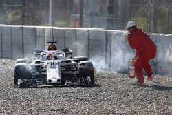 Авария: Шарль Леклер, Alfa Romeo Sauber C37