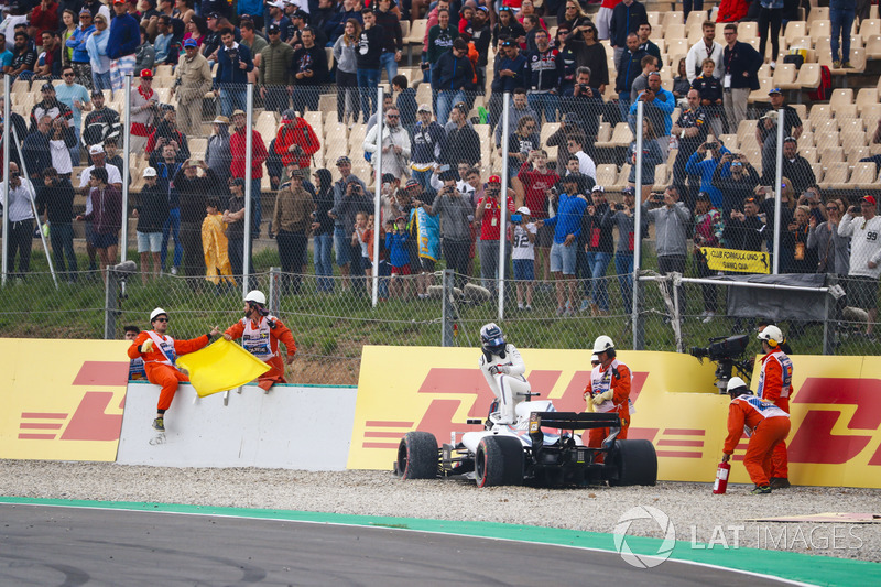 Lance Stroll, Williams Racing, kecelakaan di Q1