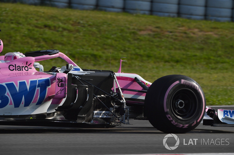 Nicholas Latifi, Force India VJM11  con sensores aerodinámicos