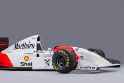 El McLaren-Cosworth Ford MP4/8A de Ayrton Senna