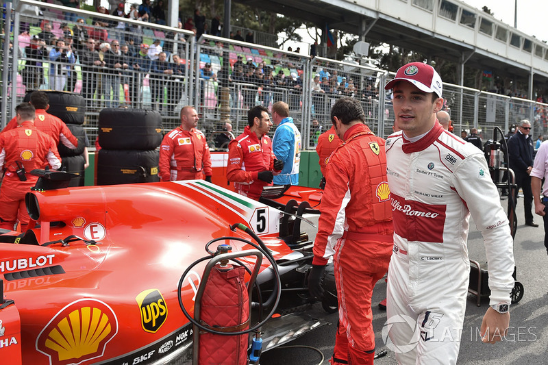 Charles Leclerc, Sauber on the grid