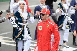 Kimi Raikkonen, Ferrari on the drivers parade