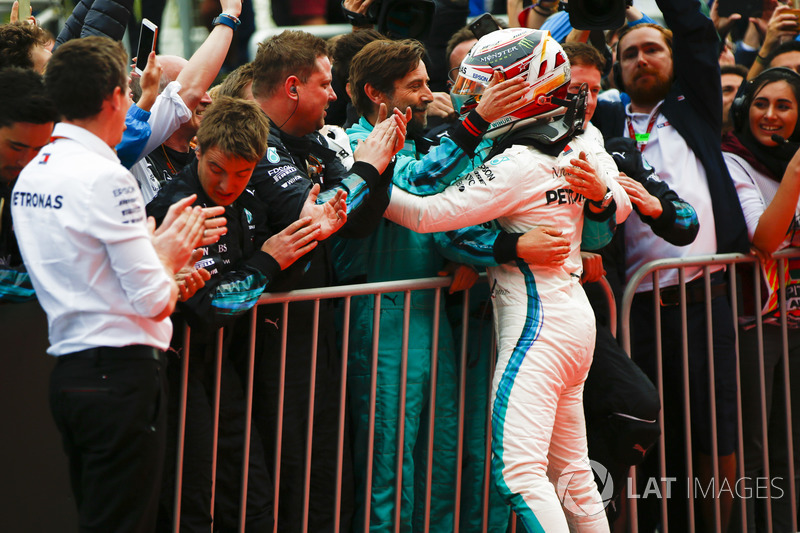 Lewis Hamilton, Mercedes AMG F1 celebra