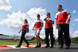 Charles Leclerc, Sauber walks the track
