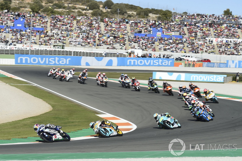 Start action, Jorge Martin, Del Conca Gresini Racing Moto3 leads