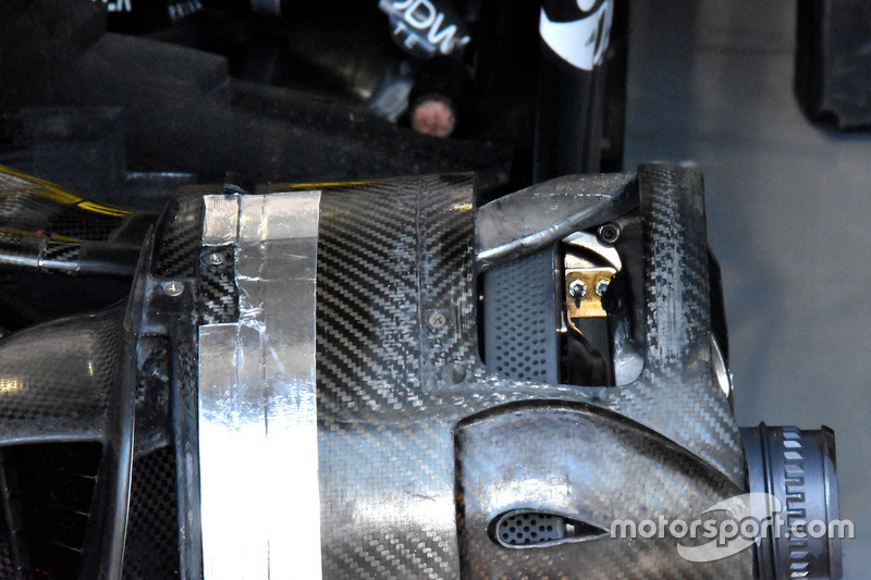 Detalle del freno del Renault Sport F1 Team R.S. 18 