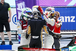 Jean-Eric Vergne, Techeetah, wins, followed byLucas di Grassi, Audi Sport ABT Schaeffler, Daniel Abt, Audi Sport ABT Schaeffler