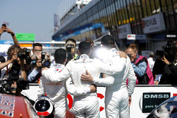 Top 3 after Race 1: Race winner Gary Paffett, Mercedes-AMG Team HWA, second place Paul Di Resta, Mercedes-AMG Team HWA, third place Lucas Auer, Mercedes-AMG Team HWA