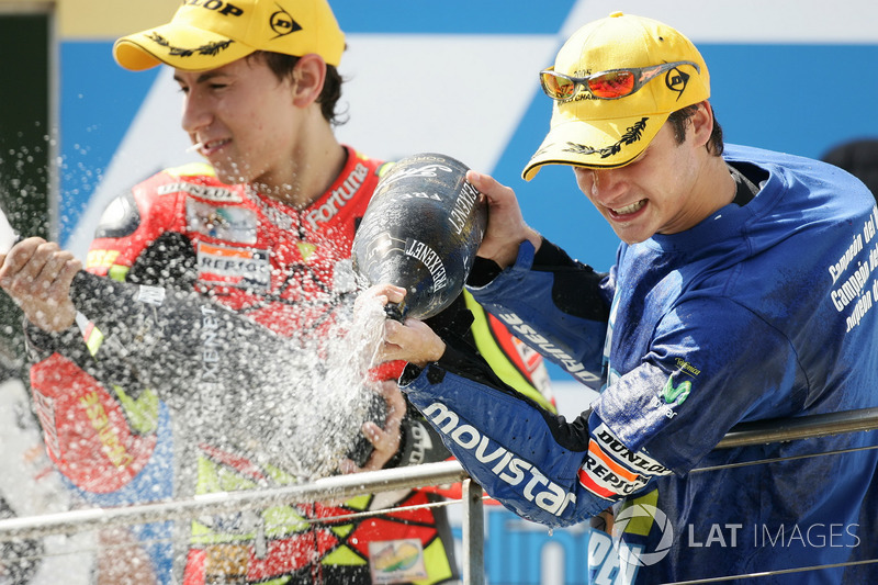 2005: 250cc (Moto2), 5º - Jorge Lorenzo - Fortuna Honda; Dani Pedrosa