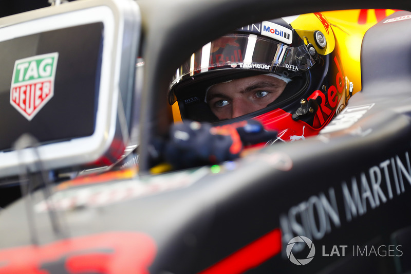 Max Verstappen, Red Bull Racing, dans son cockpit
