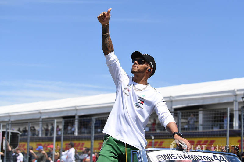 Lewis Hamilton, Mercedes-AMG F1 lors de la parade des pilotes