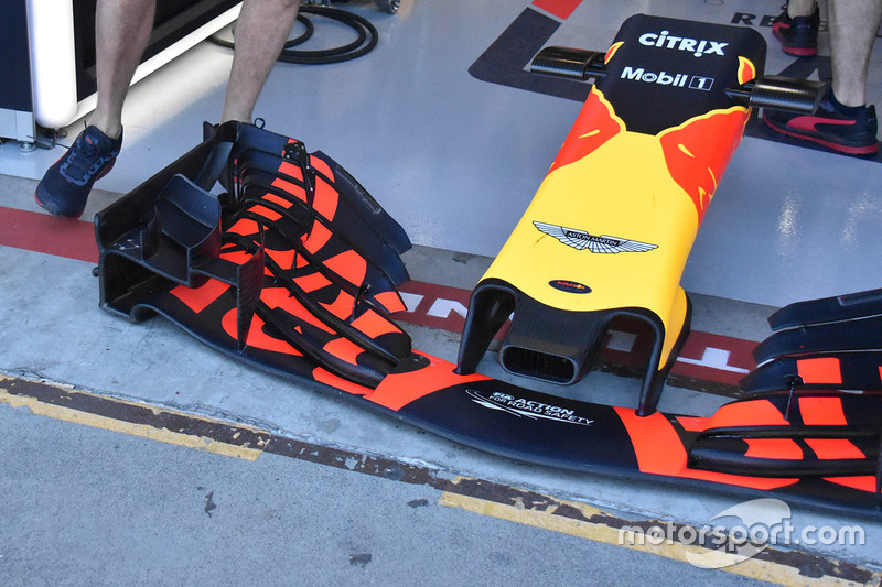 L'aileron avant de la Red Bull Racing RB14