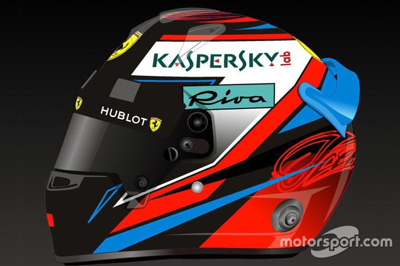 Helm von Kimi Räikkönen, Ferrari