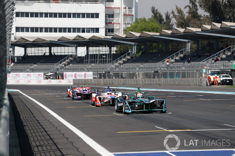 Nelson Piquet Jr., Jaguar Racing, Felix Rosenqvist, Mahindra Racing, Sam Bird, DS Virgin Racing