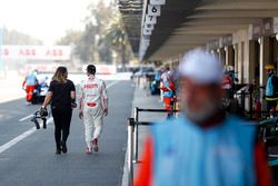 Jose Maria Lopez, Dragon Racing, walks down the pit lane