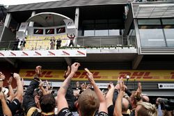 Podium : le troisième Romain Grosjean, Lotus F1 Team